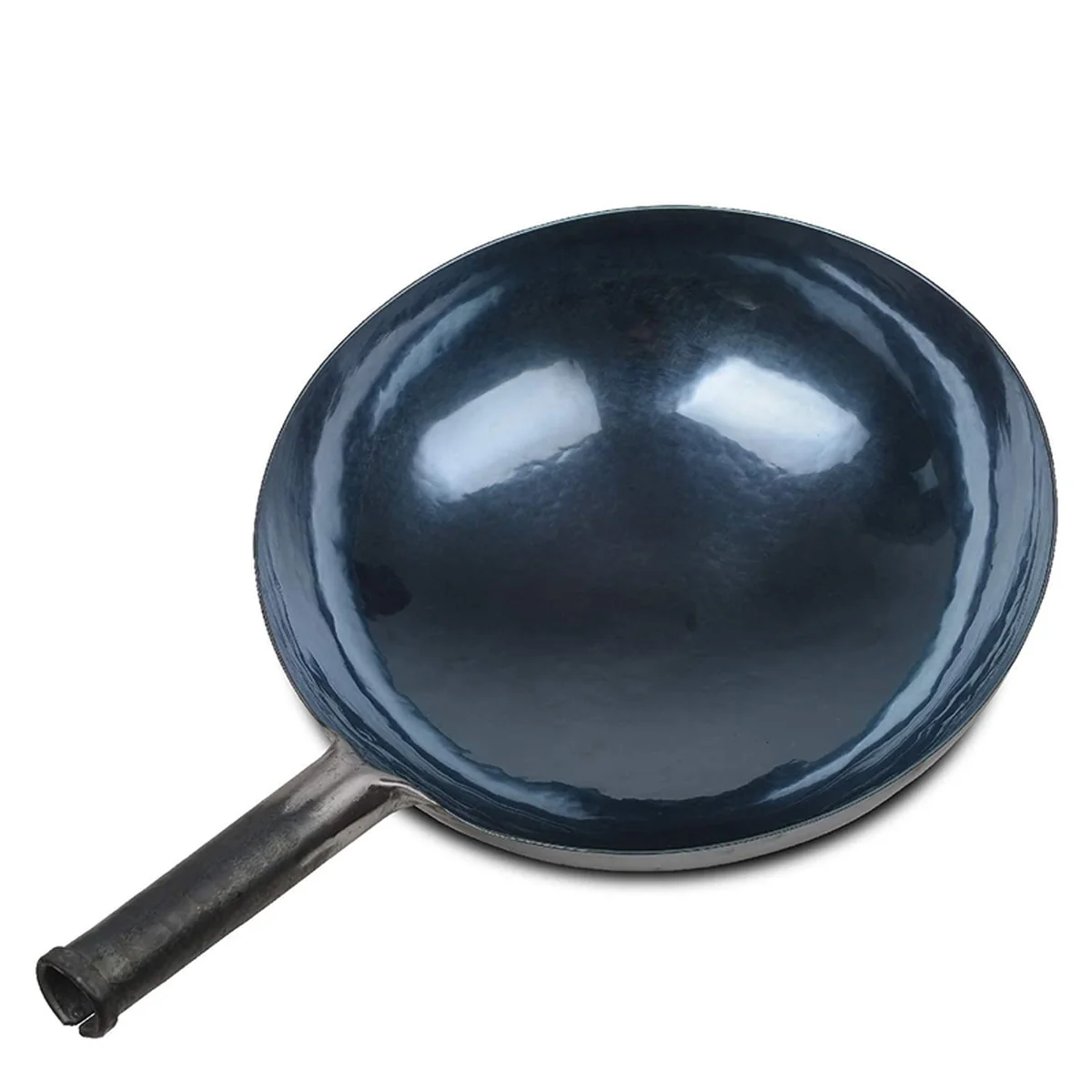 Zhensanhuan Handmade cast iron pot Zhangqiu iron pot without coating, light oil and less smoke 30/32/34/36cm
