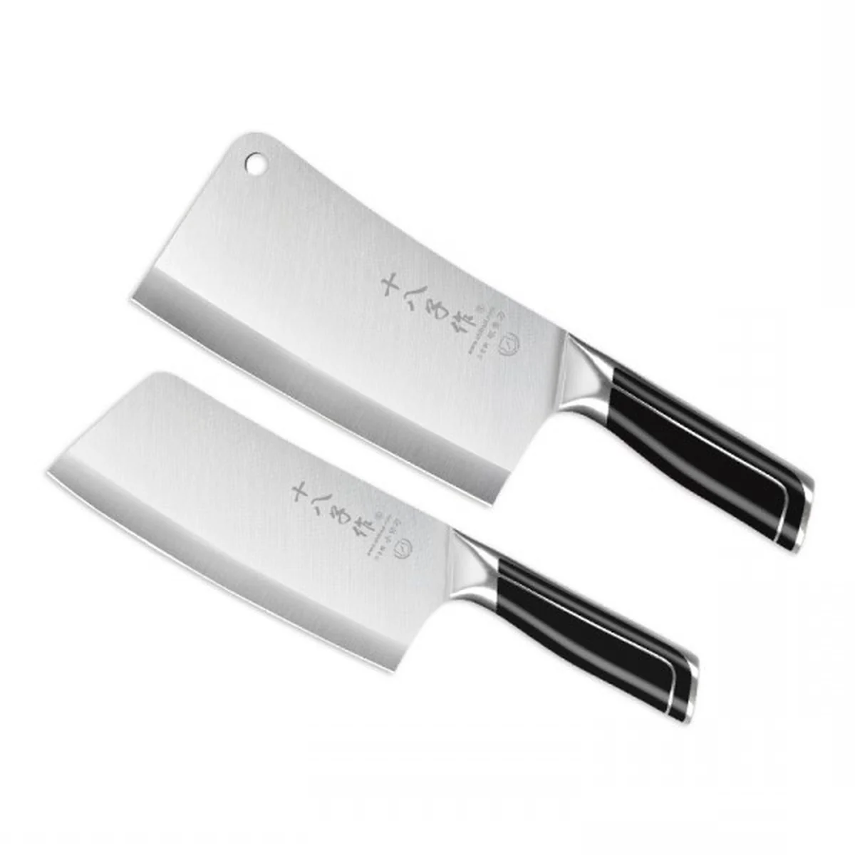 Shibazizuo, Dianrui triple steel double knife suit（Bone Chopper+kitchen knife）, not easy to rust, durable
