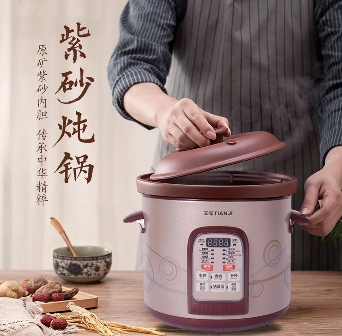 Makoto Purple Clay Electronic Cooker DGD40-40SWD 4L
