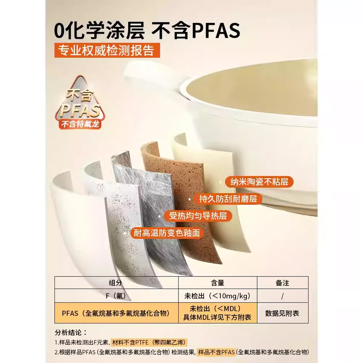Amercook森林之花陶瓷0氟涂层不粘锅深煎锅平底锅家用煎牛排煎蛋锅 白山茶 25cm