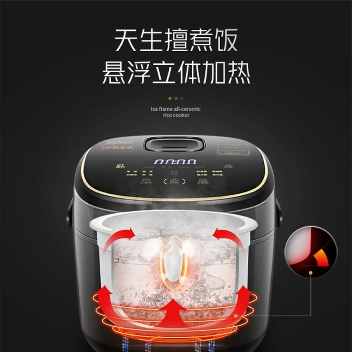 Joydeem 冰焰全瓷电饭煲 FD30AE 全瓷内胆 天然不粘 3L