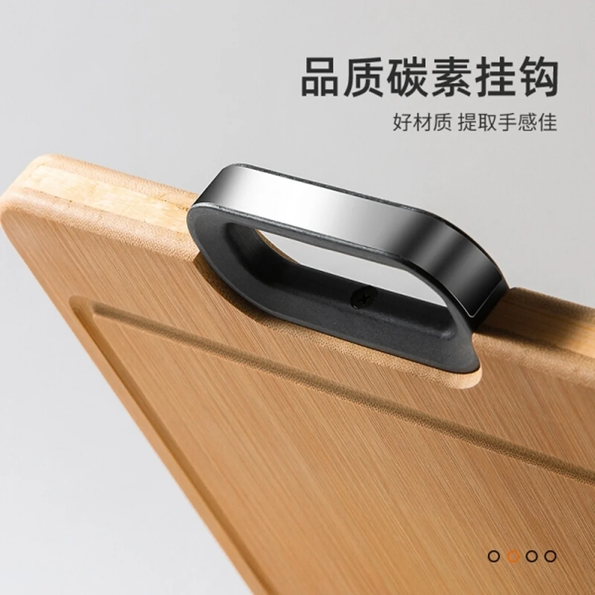 Suncha Whole bamboo cutting board, Thicken and solid, Silicone non-slip, 40*30*2.2cm