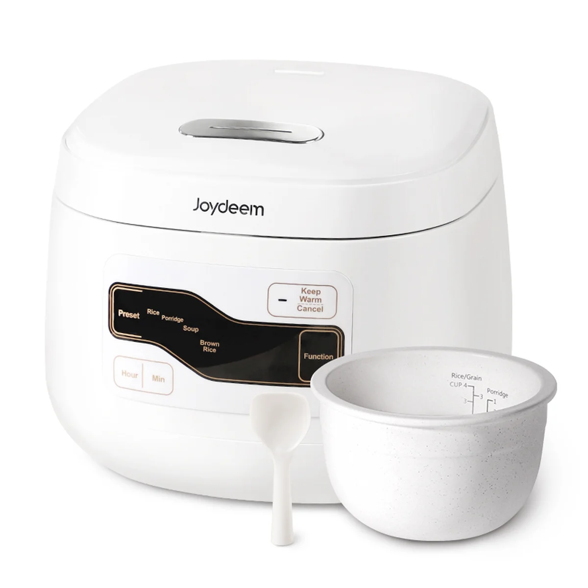 Joydeem 迷你电饭煲rice cooker small 陶瓷内胆 0氟电饭煲 立体加热 24小时预约 2L（4 cup）