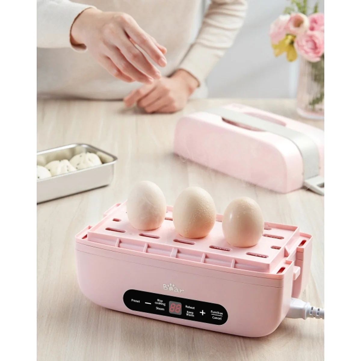 Bear Smart electric lunch box, Appointment timing, Pluggable heating and insulation