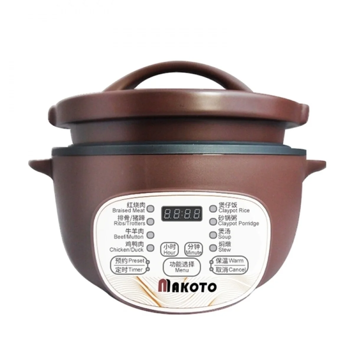 Makoto 全自动电砂锅3L DGD30-30GD 砂锅内胆 黄焖鸡煲仔饭煲汤锅
