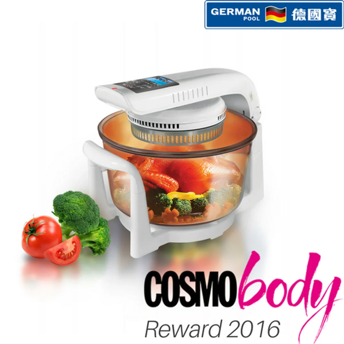 GERMAN POOL德国宝光波炉CKY-888多功能电烧烤炉全自动微波炉烤箱（含VCD和菜谱）