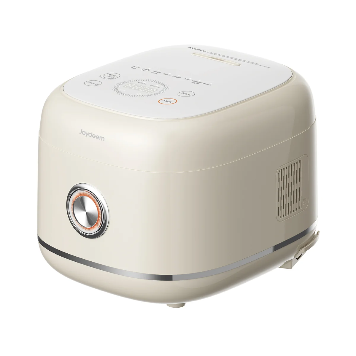 Joydeem 0涂层电饭煲DFB-D300 家用电饭锅 rice cooker 不锈钢内胆 奶油白 3L