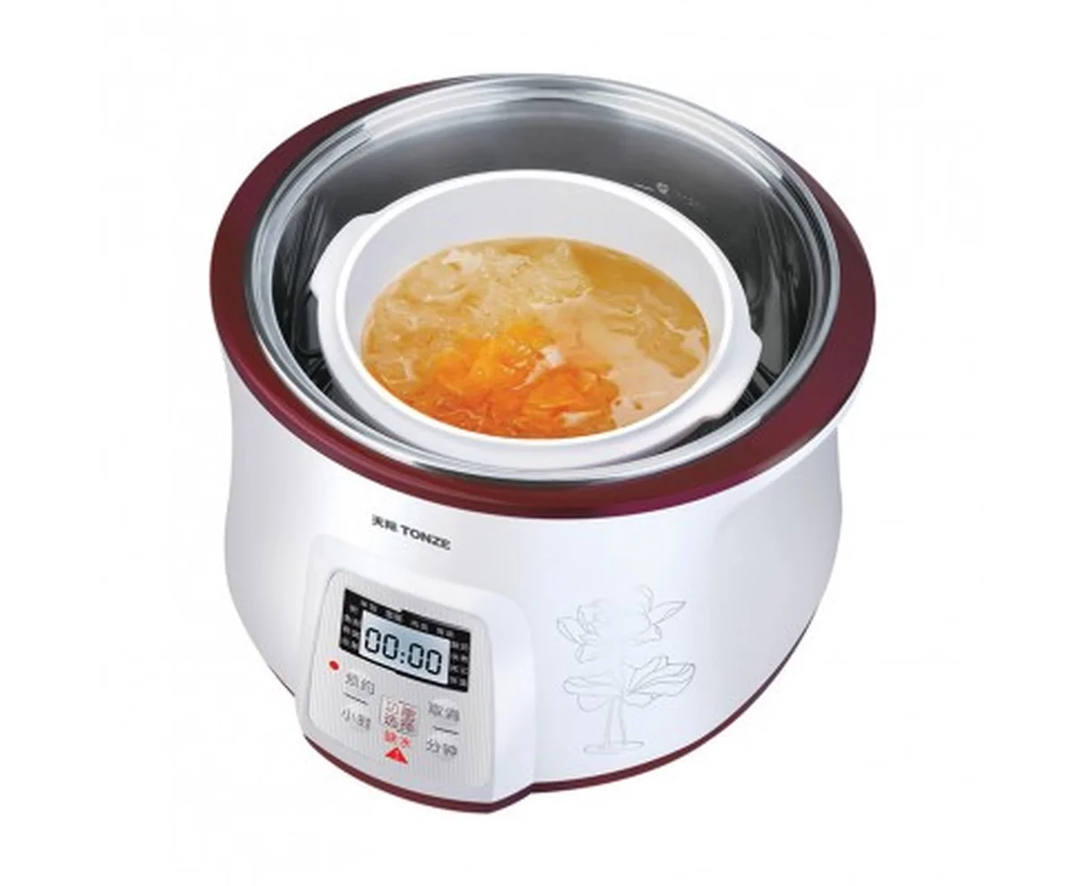 TONZE SMART ELECTRIC STEW POT DGD-18EG 1.8L WITH 4 CERAMIC INNER POTS