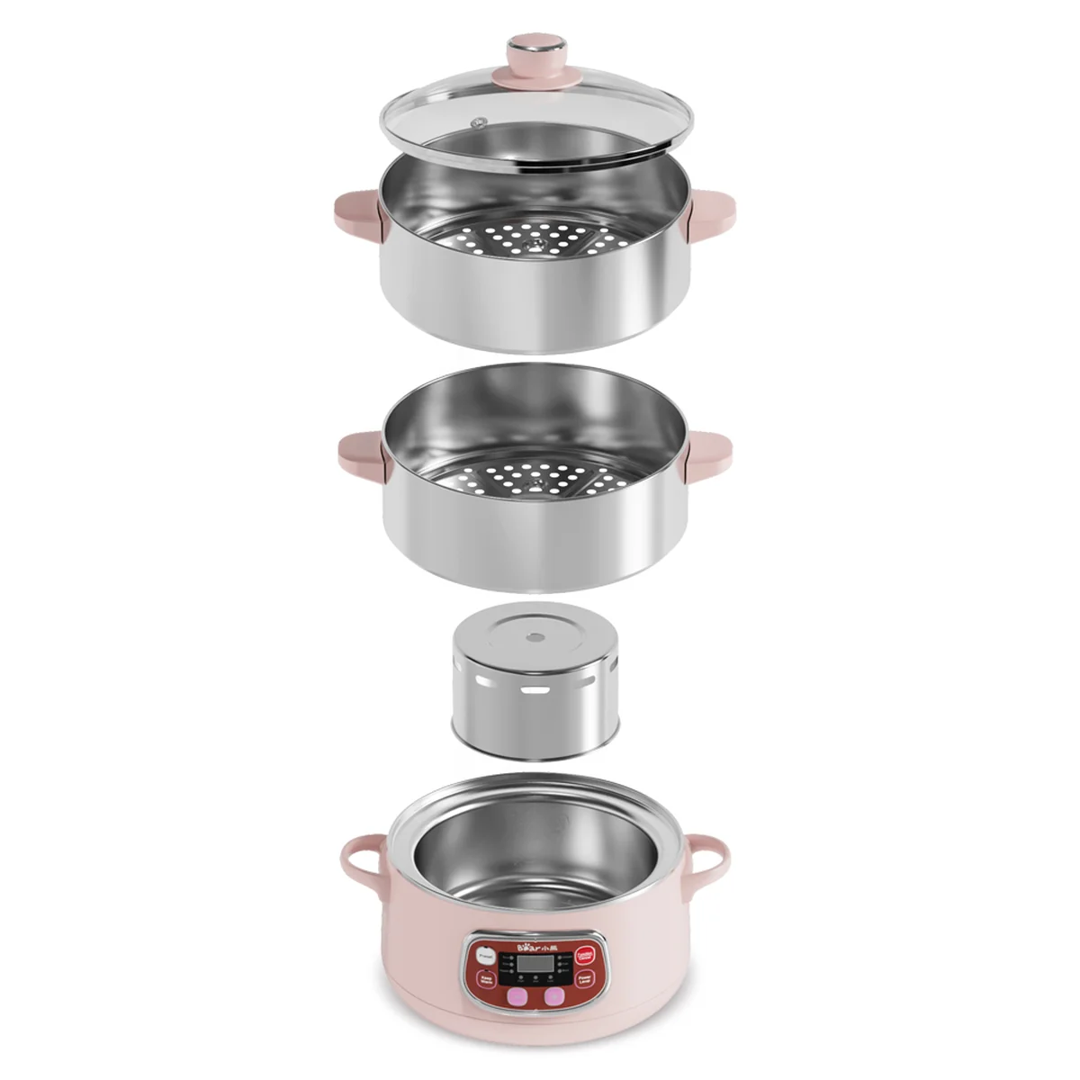 Bear stainless steel electric steamer , Five functions , Convenient, 309mm*240mm*380mm