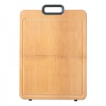 Suncha Whole bamboo cutting board, Thicken and solid, Silicone non-slip, 40*30*2.2cm