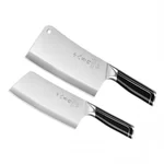 Shibazizuo, Dianrui triple steel double knife suit（Bone Chopper+kitchen knife）, not easy to rust, durable