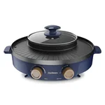 Joydeem涮烤一体锅JD-SK3407 电火锅Hot pot 电烧烤盘 多用途锅烤肉锅 分区控制涮烤一体+日月锅