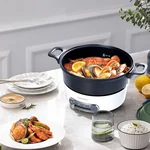 Joydeem 多功能料理锅烹饪锅多用途锅 JD-3702W 三档精准控温 4套烤盘 椰奶白