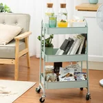 COOKER KING  Three-layer mobile cart,Mobile storage,Practical and space saving