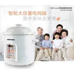 Makoto White Porcelain Electric Slow Cooker Ceramic Stew Pot DGD40-40CWD 5L