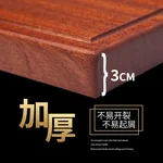 Suncha ebony chopping board,Solid wood and anti-mildew , Brushed stainless steel handle, 42*30*3cm