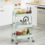 COOKER KING  Three-layer mobile cart,Mobile storage,Practical and space saving