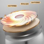 ASD 爱仕达三层复底不锈钢蒸锅 加高大容量 不串味 易收纳 32cm