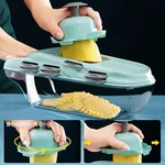 Migecon Multi-function cutting vegetable artifact grater Gray,7 kinds of blades, green