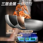 康巴赫 炒锅 无涂层钛不粘锅家用少油烟平底炒菜锅电磁炉明火通用 新品无涂层钛不粘锅 32cm