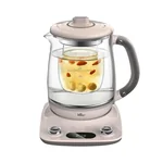 Bear Automatic Thickening Glass Health Pot Bird's Nest Pot YSH-C18R1 Stew Dual-Purpose Double Cover Stew Pot Pink