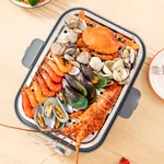Buydeem North Ding Steaming and Stewing Pot Large Electric Steaming Pot G67 Household Stainless Steel Steaming Pot Large Capacity One Pot Multi purpose Intelligent Timer Reservation