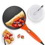 LIVEN Electric Crepe Maker BC-411A  Automatic Temperature Control with Power On/Off Switch and Indicator Light for Perfect Crepes, Blintzes, Pancakes, 8 Inch Diameter