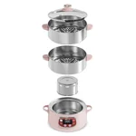 Bear stainless steel electric steamer , Five functions , Convenient, 309mm*240mm*380mm
