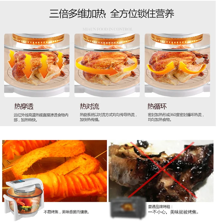 GERMAN POOL德国宝光波炉CKY-788多功能电烧烤炉全自动微波炉烤箱（不含食谱） 详情图 7