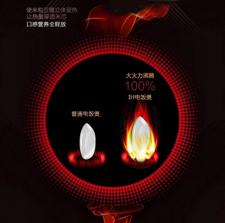【售罄不再补货】Joydeem 高端智能IH电饭煲AIRC-4001  厚釜球形内胆  米饭Q弹 4L 详情图 6