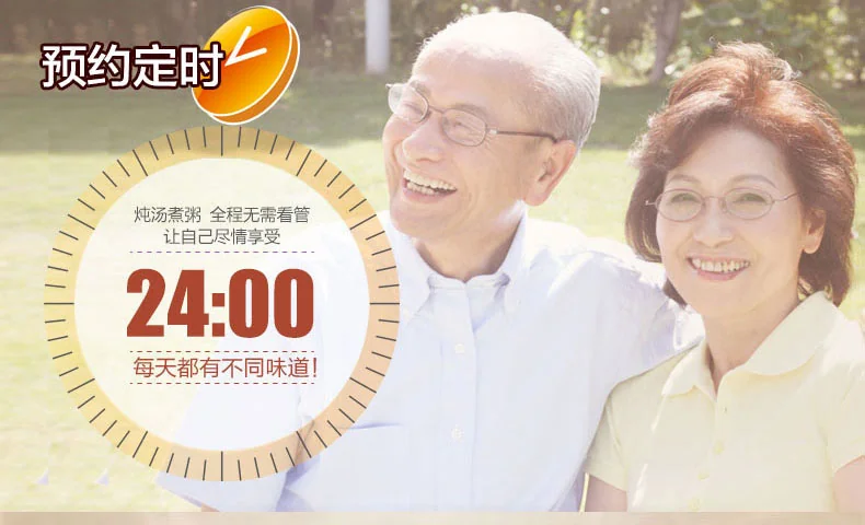 Makoto紫砂电炖锅DGD40-40SWD预约定时达24小时 