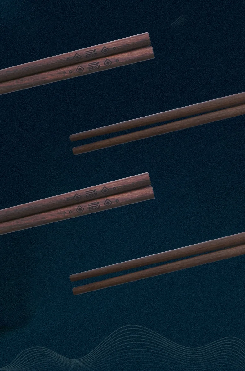 Suncha Australian rosewood chopsticks, Naturally resistant to bacteria, Prevent moths and mold, 10 pairs detail image 5