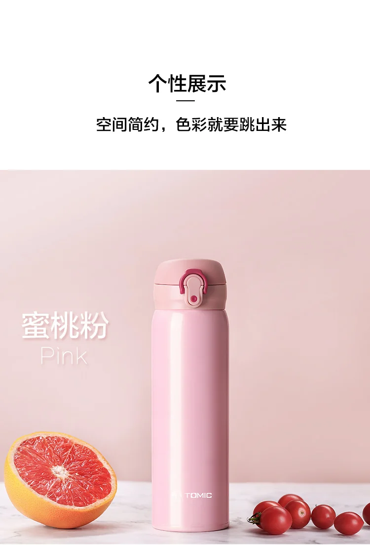 TOMIC 316 stainless steel vacuum flask, Keep warm and cold, Two colors are available, 500ml detail image 11