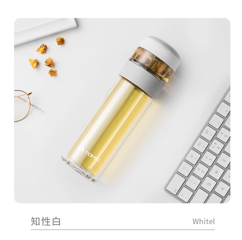 【包邮】特美刻 茶水分离泡茶杯 高硼硅玻璃 双层隔热 茶仓80ml杯体260ml 详情图 14