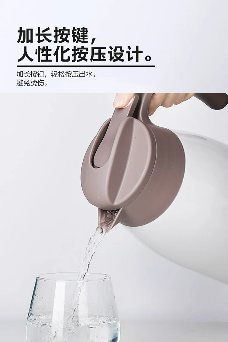 【已停售】特美刻 家用316L不锈钢保温瓶热水壶 保温防烫 大容量 2L 白色 详情图 4