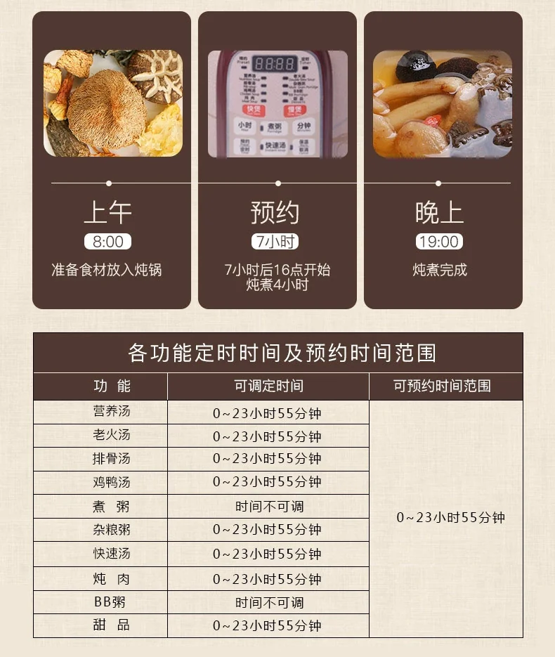 Makoto Purple Clay Electronic Cooker DGD40-40SWD 4L detail image 12