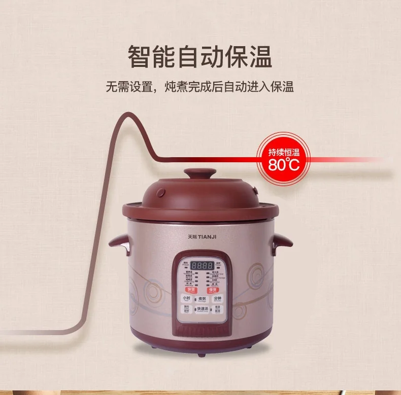 Makoto Purple Clay Electronic Cooker DGD40-40SWD 4L detail image 13