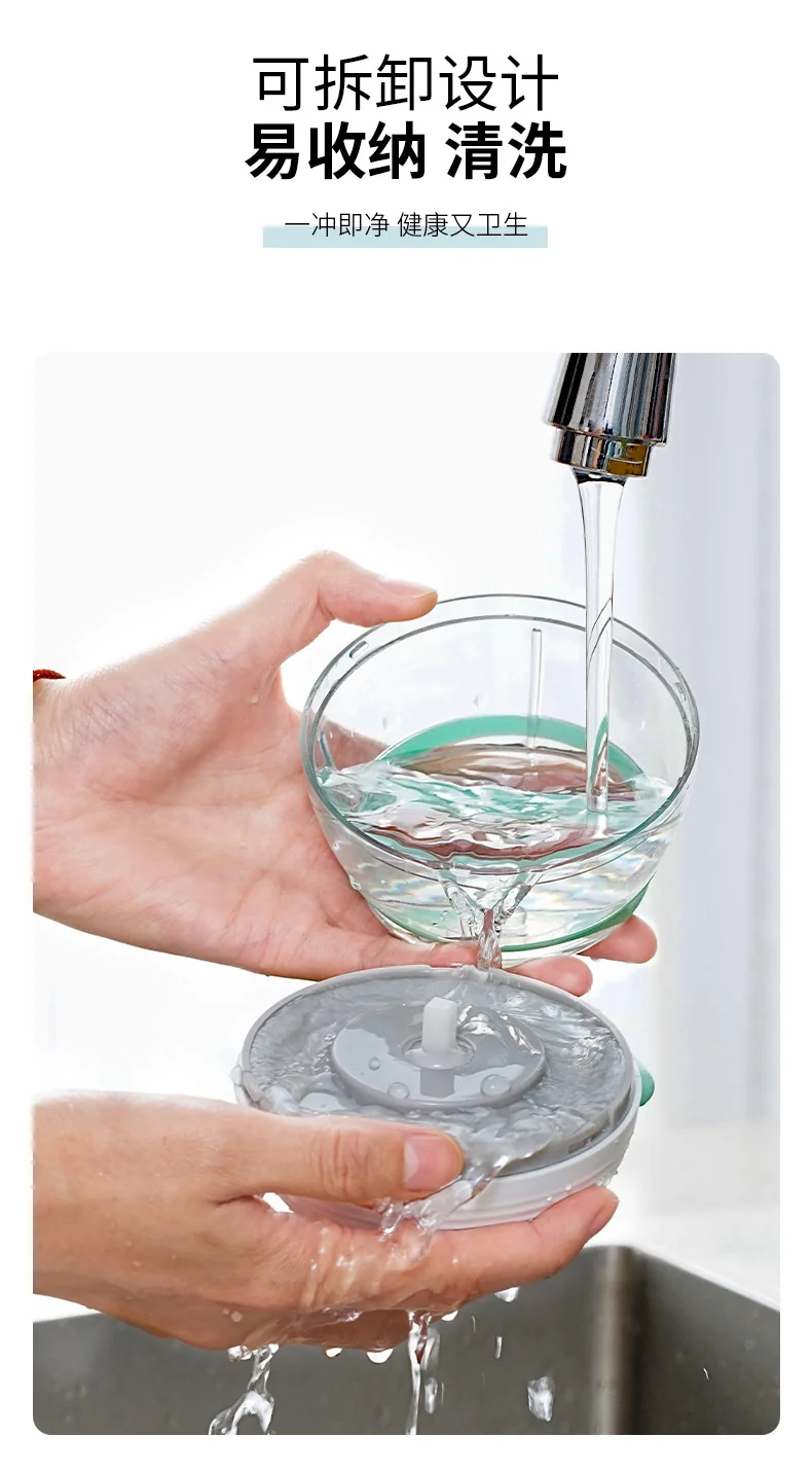 Meizhikou Hand-pull Mini Stirring Machine Pulling Garlic Vegetable Chopper 160ML Green detail image 12
