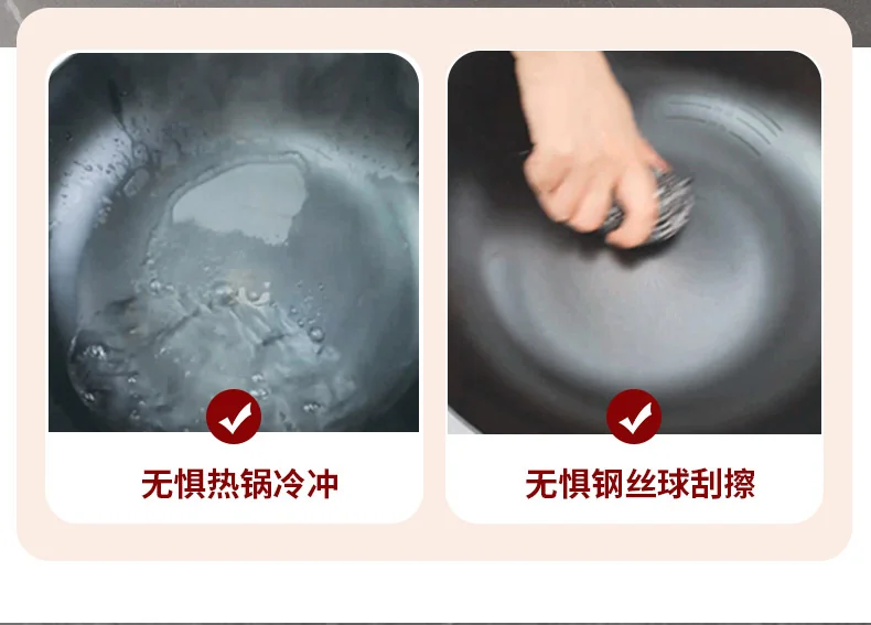 爱仕达（ASD）炒锅炒菜锅第三代旋风不锈无涂层铸铁锅 平底电磁炉煤燃气通用 32cm 详情图 11