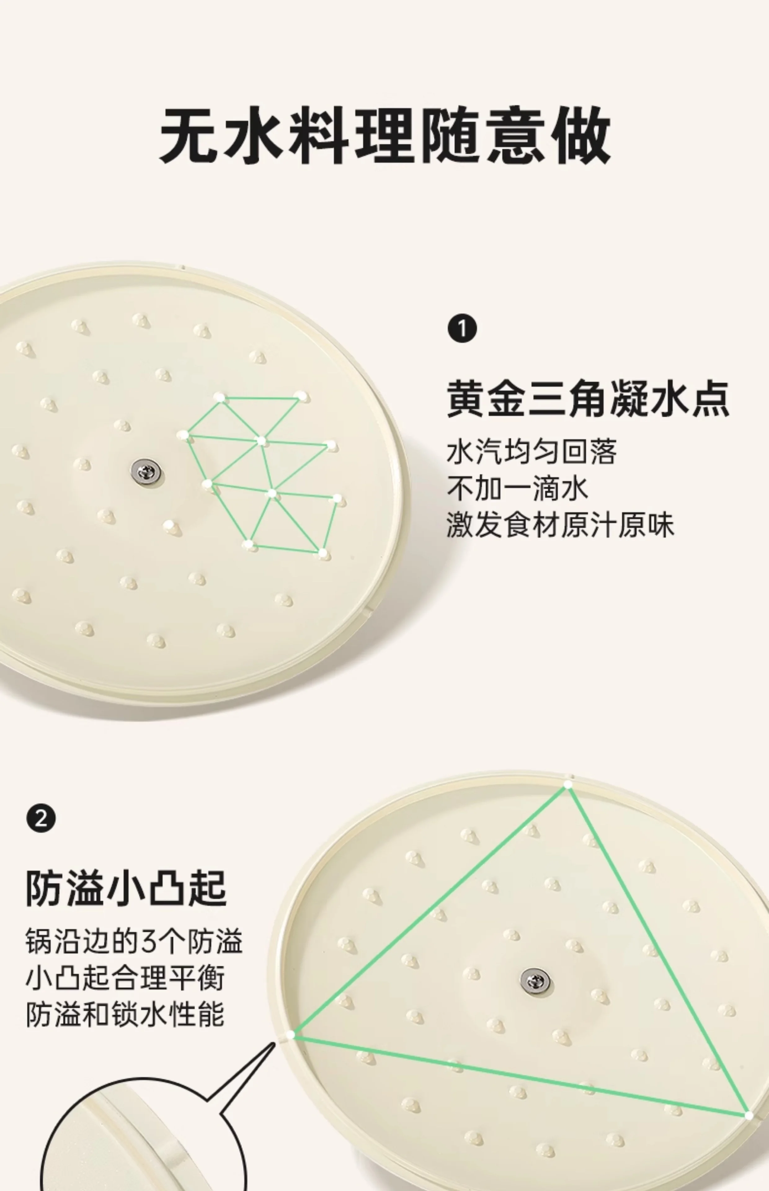 Amercook陶瓷无涂层不粘锅家用炒菜锅平底煎炒锅燃气灶电磁炉通用 白山茶 30cm 详情图 15