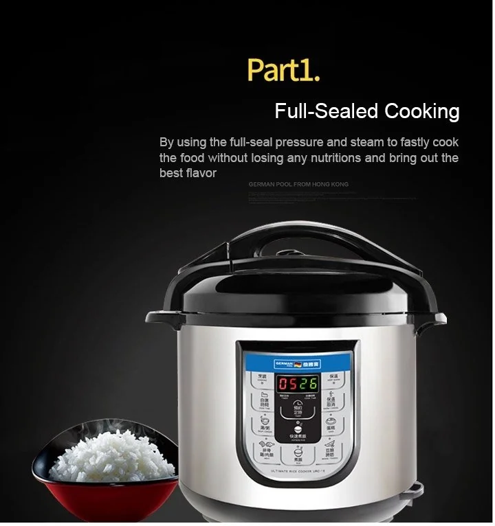 German Pool® URC-18 8 Litre Ultimate Rice Cooker Free shipping to US & Canada detail image 6