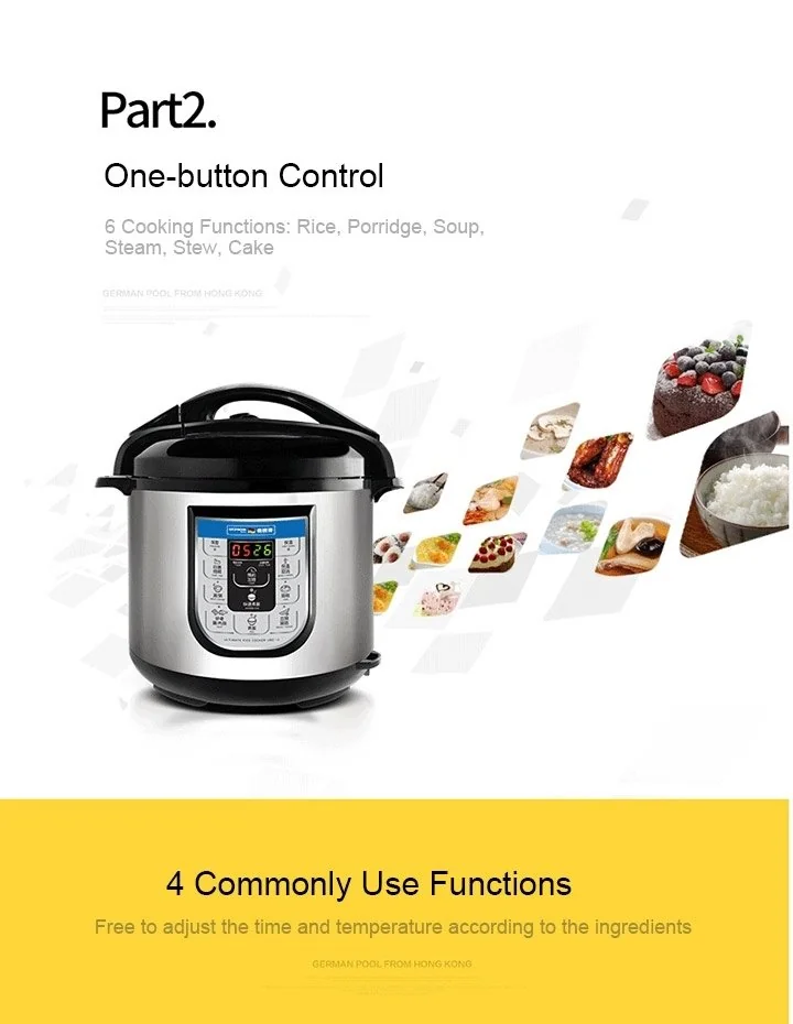 German Pool® URC-18 8 Litre Ultimate Rice Cooker Free shipping to US & Canada detail image 7