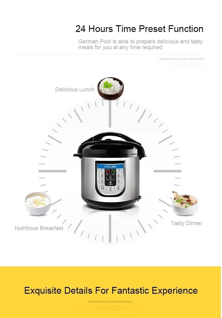 German Pool® URC-18 8 Litre Ultimate Rice Cooker Free shipping to US & Canada detail image 10