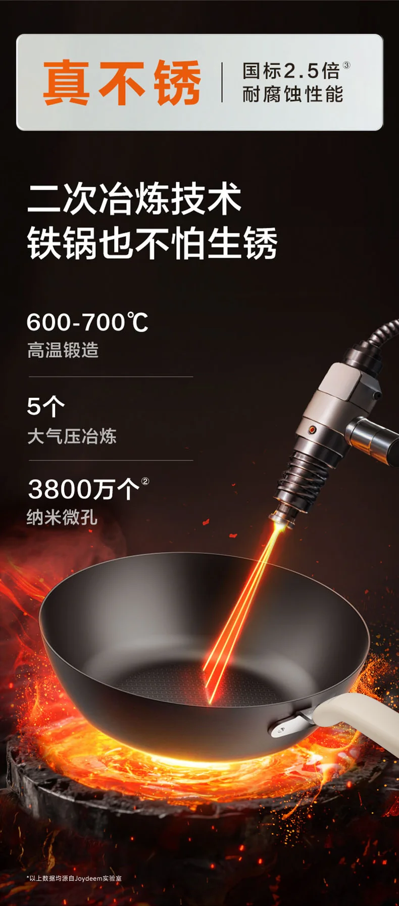 Joydeem精铁电炒锅 0涂层分体式电煮锅 电火锅 家用多功能蒸煮炒菜一体锅DCG-B470 详情图 16