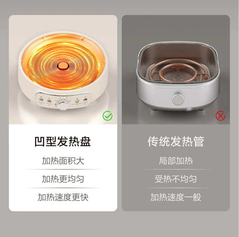 Joydeem精铁电炒锅 0涂层分体式电煮锅 电火锅 家用多功能蒸煮炒菜一体锅DCG-B470 详情图 20