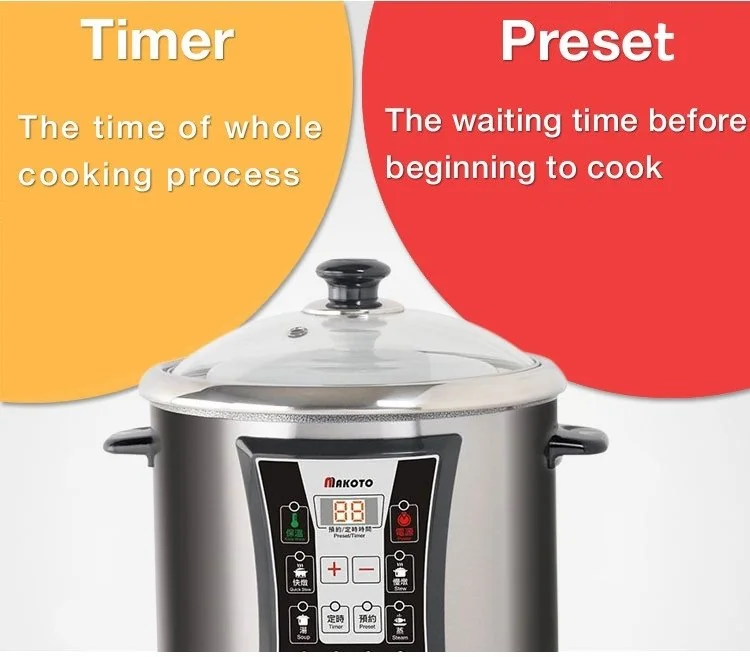 Makoto Smart Multifunctional Electric Pot DYG-40AFW-100, Ceramic Pot 4L Stainless Steel Pot 10L detail image 3