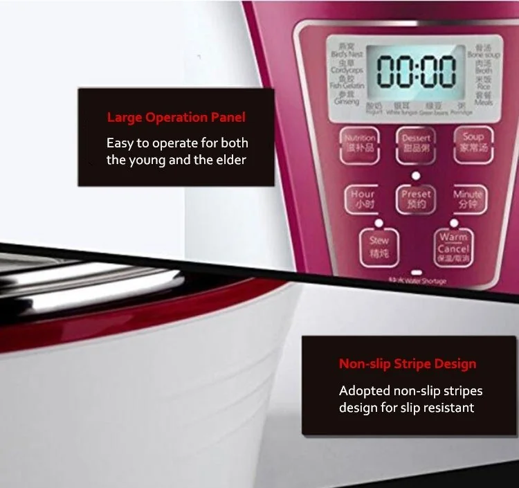 Sonya Automatic Electric Stew Pot SDZ-32EG with 4 Ceramic Inner Pots detail image 13