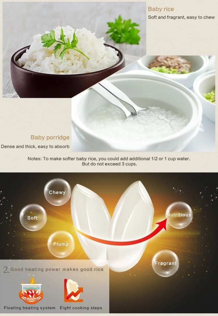 TIANJI Ceramic Pot Digital Rice Cooker FD20D 2L detail image 4