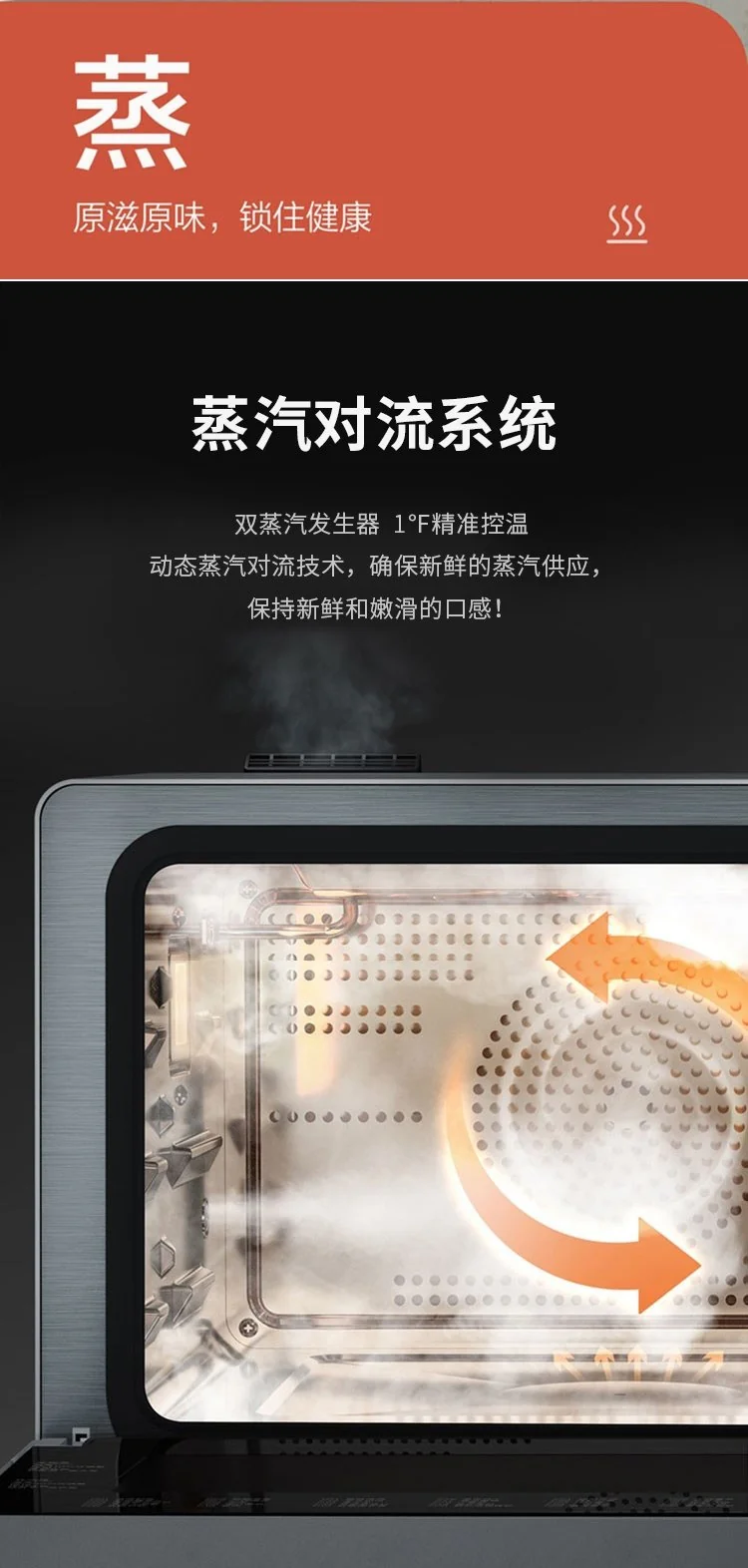 FOTILE方太 多功能台式蒸烤箱一体机 HYZK26-E1 蒸箱/烤箱/空气炸锅/果干机 白色 26L 详情图 3