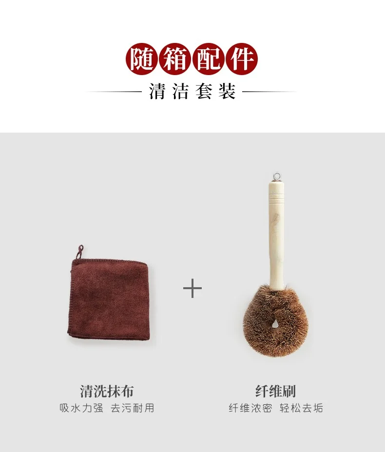 王源吉 窒化精铁锅 无涂层 不易锈 锅身轻盈 28cm（11英寸） detail image 9